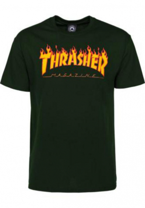 Thrasher Flame T-Shirt Gr.L (forestgreen)